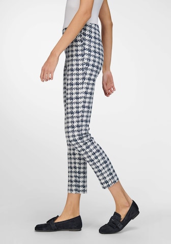 Coupe slim Pantalon Peter Hahn en bleu