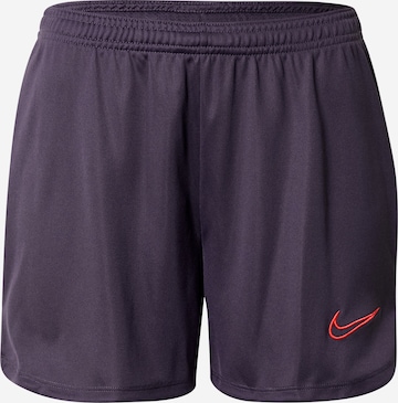 NIKE Workout Pants 'Academy 21' in Purple: front