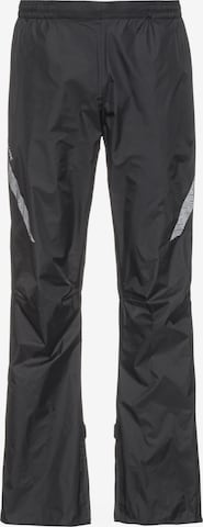 VAUDE Regular Outdoor Pants 'Me Luminum' in Black: front