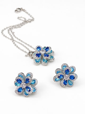 Parure de bijoux 'Floral' LanLivia en bleu