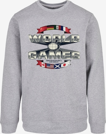 Sweat-shirt 'Retro Gaming World Games' F4NT4STIC en gris : devant