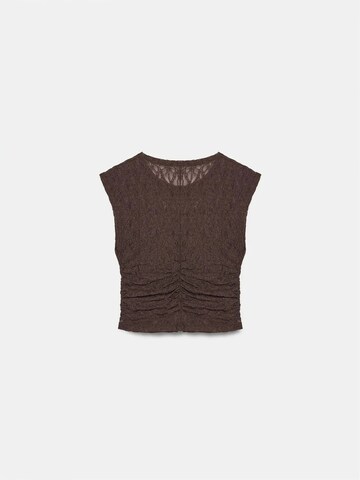 Dilvin Top in Bruin