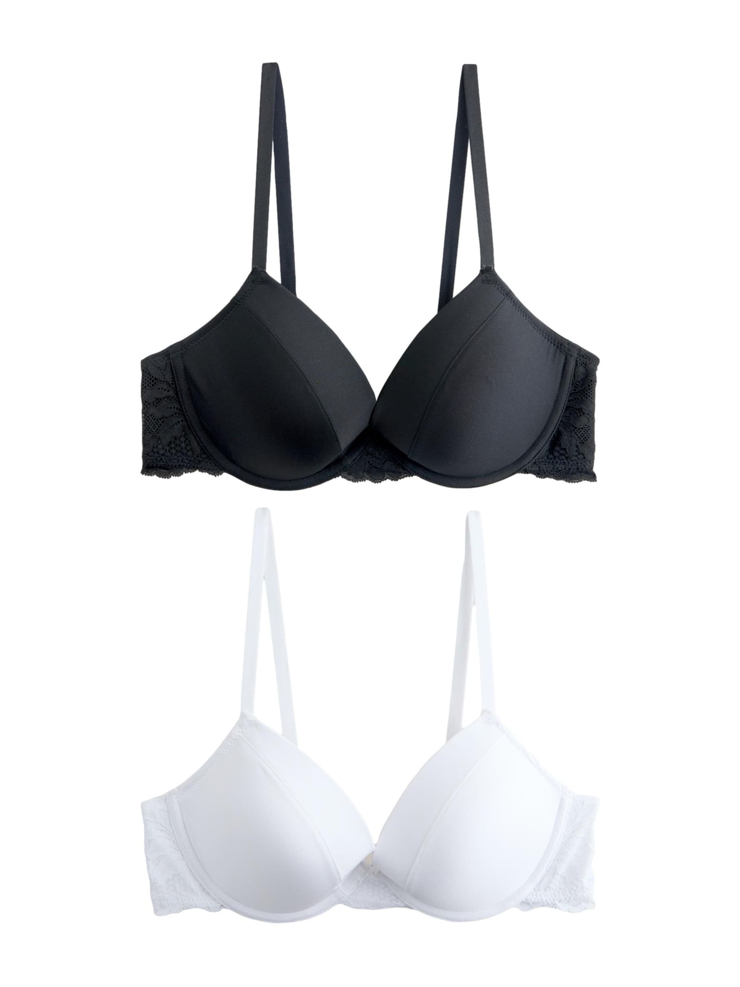 Push-up Soutien-gorge Next en noir : devant