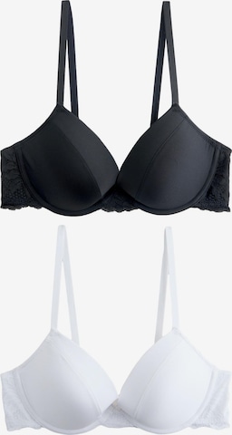 Push-up Soutien-gorge Next en noir : devant