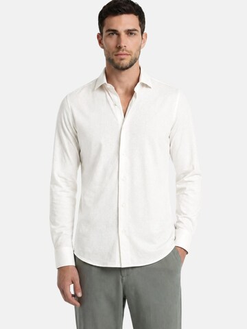 ALEA Regular fit Overhemd 'CAMICIA LINO' in Wit