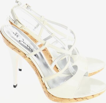 ST. JAMES Sandals & High-Heeled Sandals in 38 in White