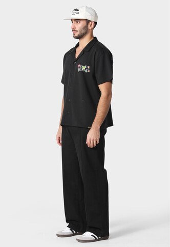 Pas De Monaco Comfort Fit Hemd in Schwarz