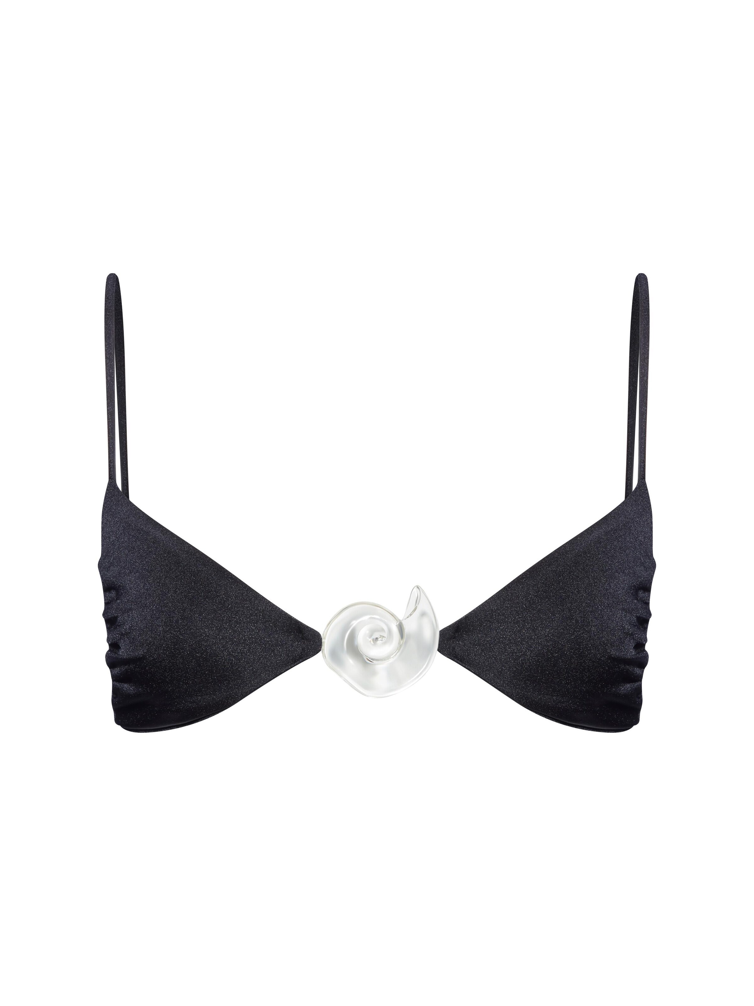 melns SALT&WAVE Trijstūra formas Bikini augšdaļa 'Aphrodite Top': no priekšpuses