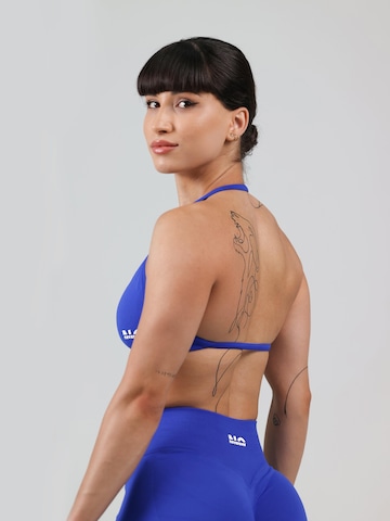 neverover Bygelfri Sportbehå 'Hue Minimal Strappy Bra' i blå