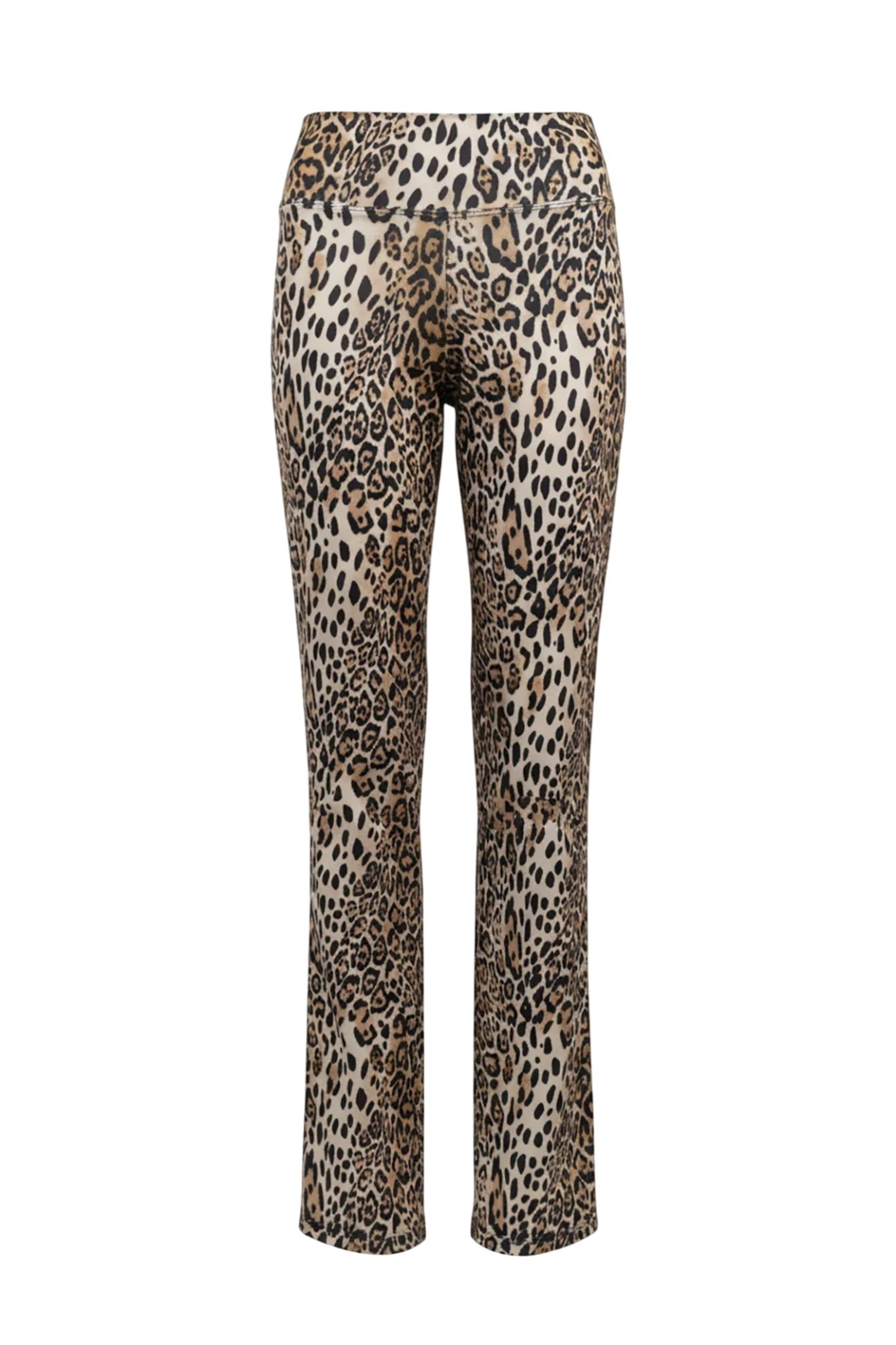 Alexa Dash Flared Broek in Bruin: voorkant