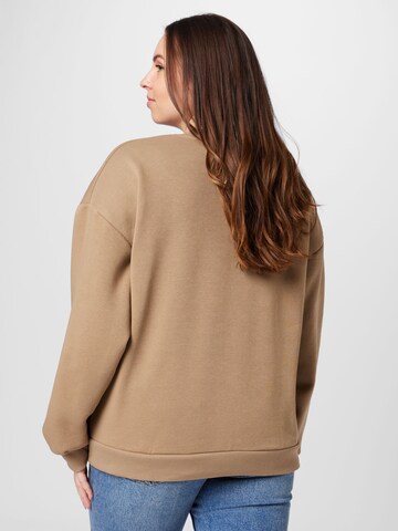 Gina Tricot Curve - Sweatshirt 'Riley' em castanho