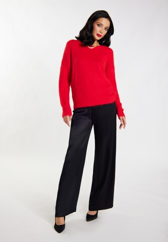 Pullover 'Caspio' di faina in rosso