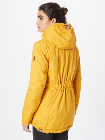 Ragwear Weatherproof jacket 'ZUZKA' in Yellow