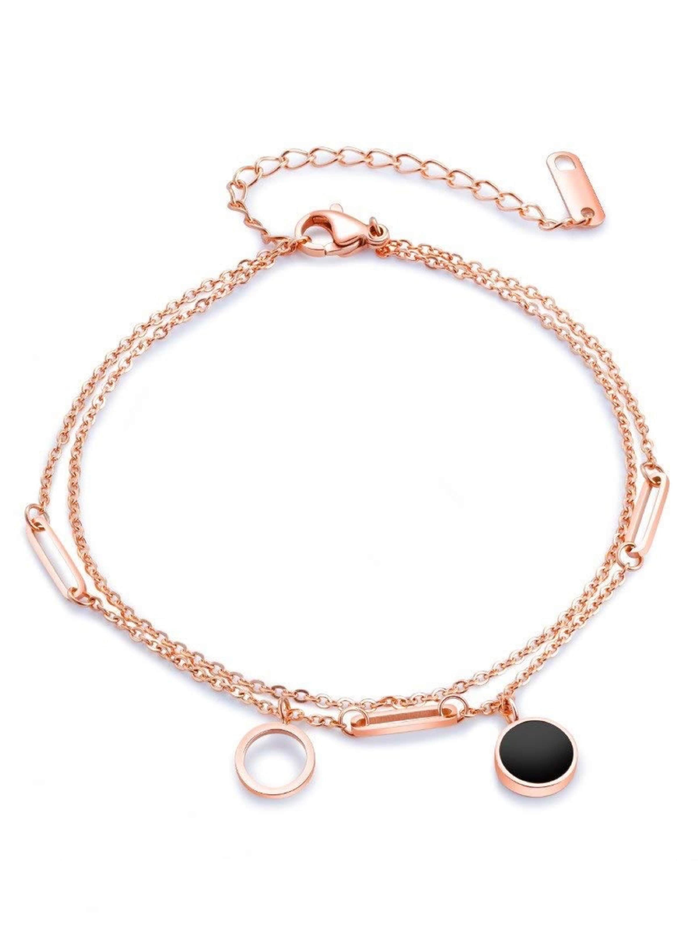 Kim Johanson Fußschmuck 'Black Moon'‌‌‌ in Gold: Vorderseite