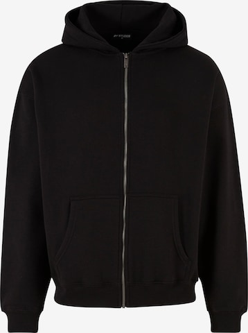 2Y Studios Zip-Up Hoodie in Black: front