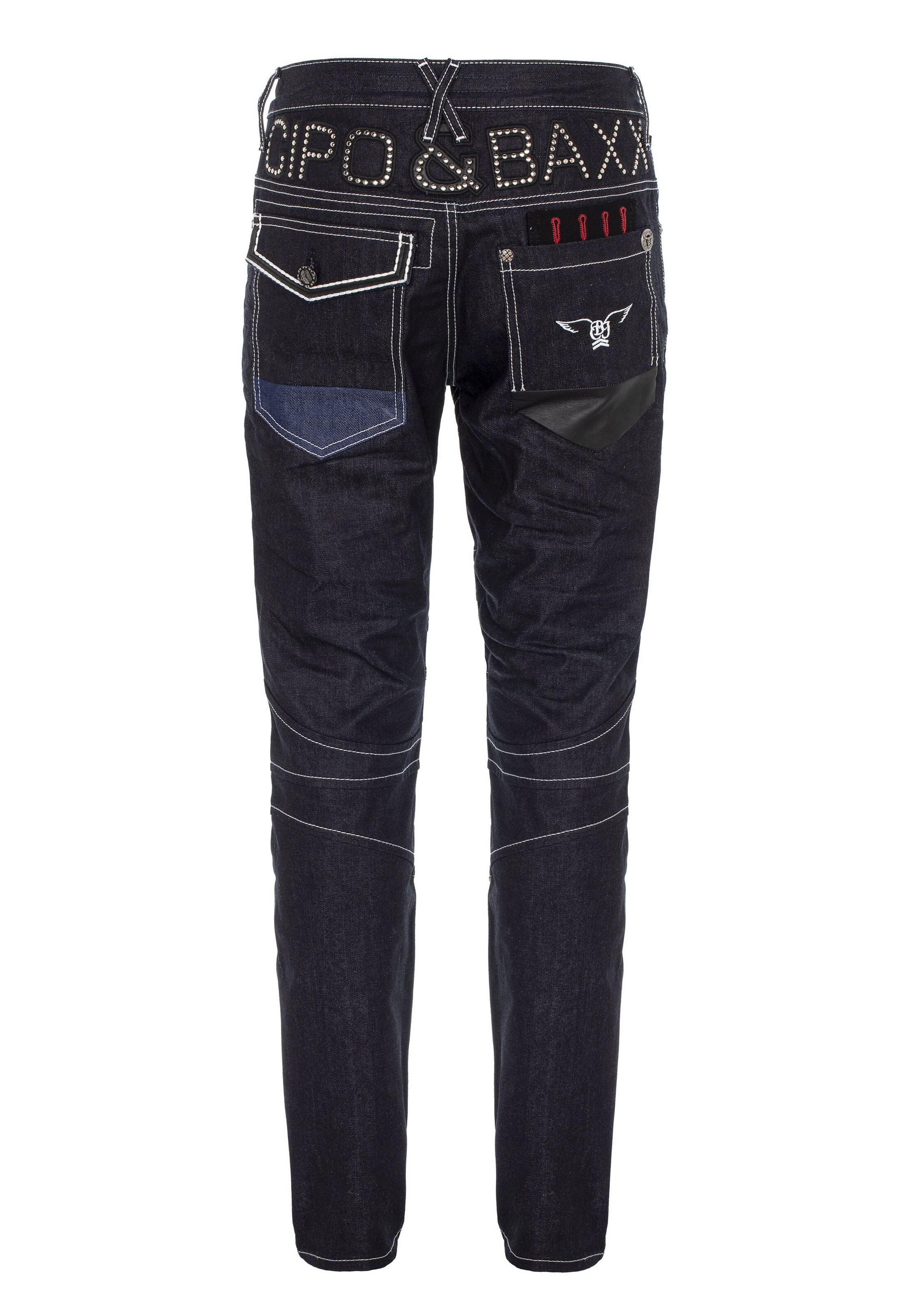 CIPO & BAXX Slimfit Jeans 'DENIM' in Blau