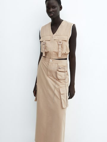 MANGO Skirt 'Tapioca' in Brown