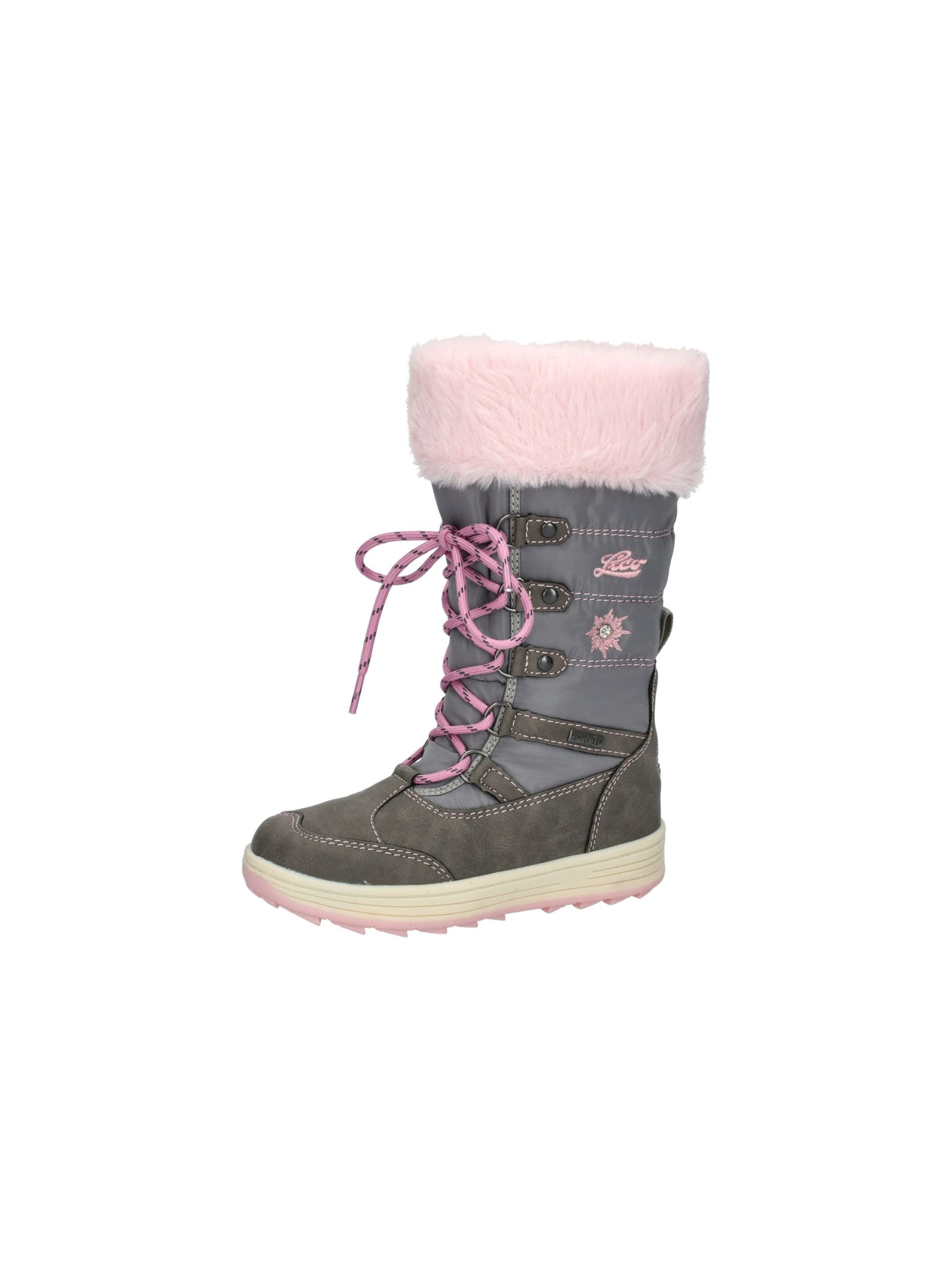 LICO Snowboots ' Nellie ' in Grijs: voorkant