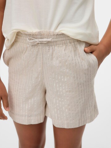 Regular Pantalon Vero Moda Girl en beige : devant