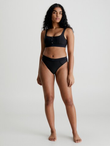 Calvin Klein Swimwear - Soutien Bustier Top de biquíni em preto