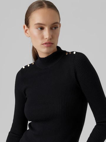 VERO MODA Sweater 'Gold' in Black