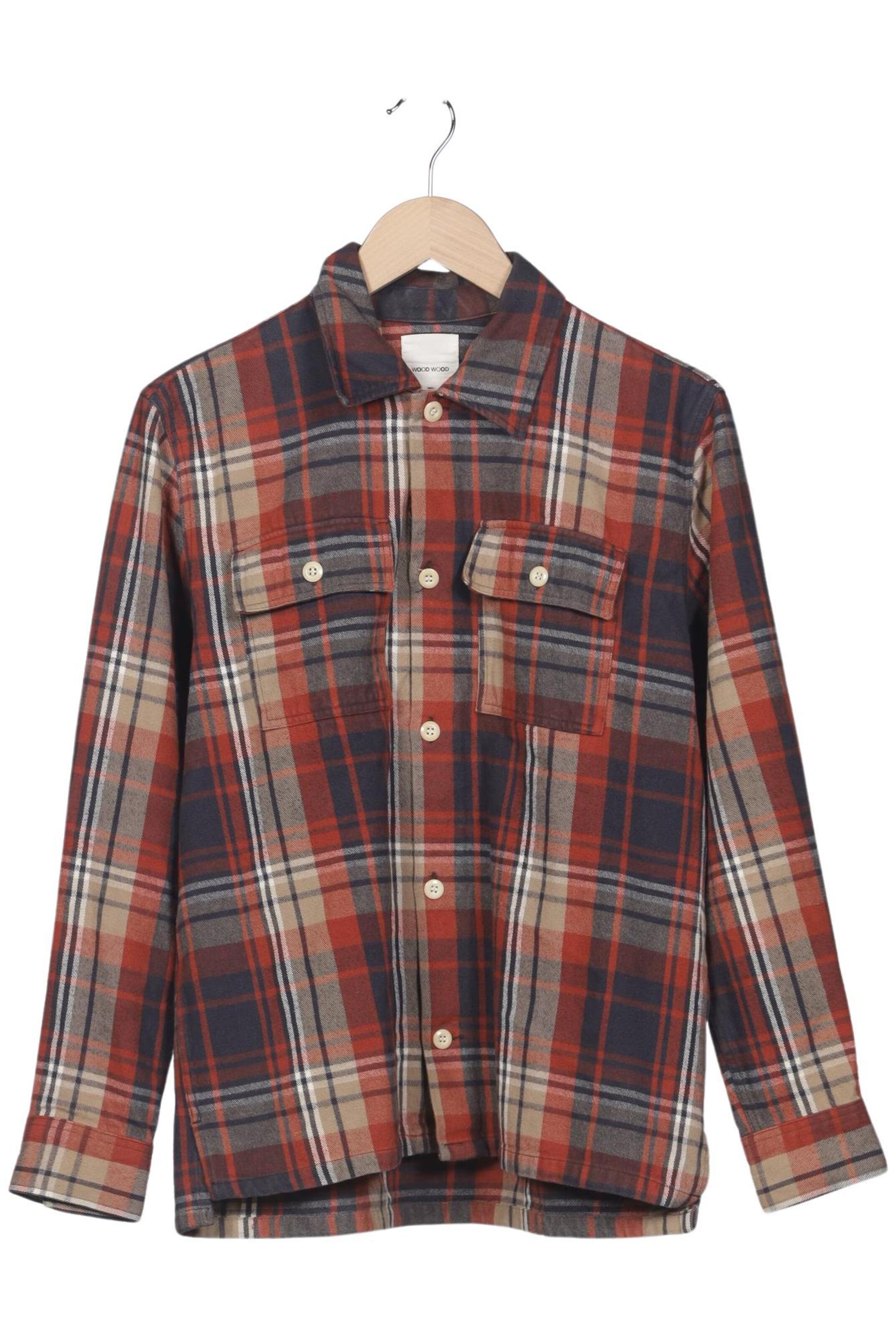 WOOD WOOD Button Up Shirt in S in Mixed colors: front