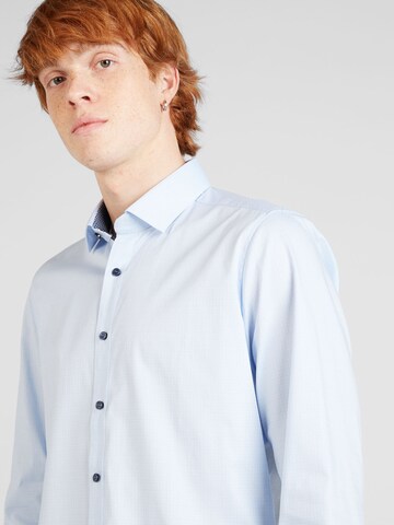 OLYMP - Regular Fit Camisa 'Level 5' em azul