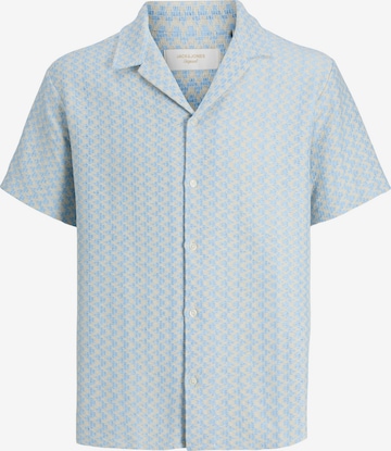 JACK & JONES Regular fit Button Up Shirt 'JORMONTAUK' in Blue: front