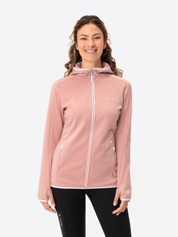 VAUDE Funktionsfleecejacke  'Valsorda' in Pink: Vorderseite