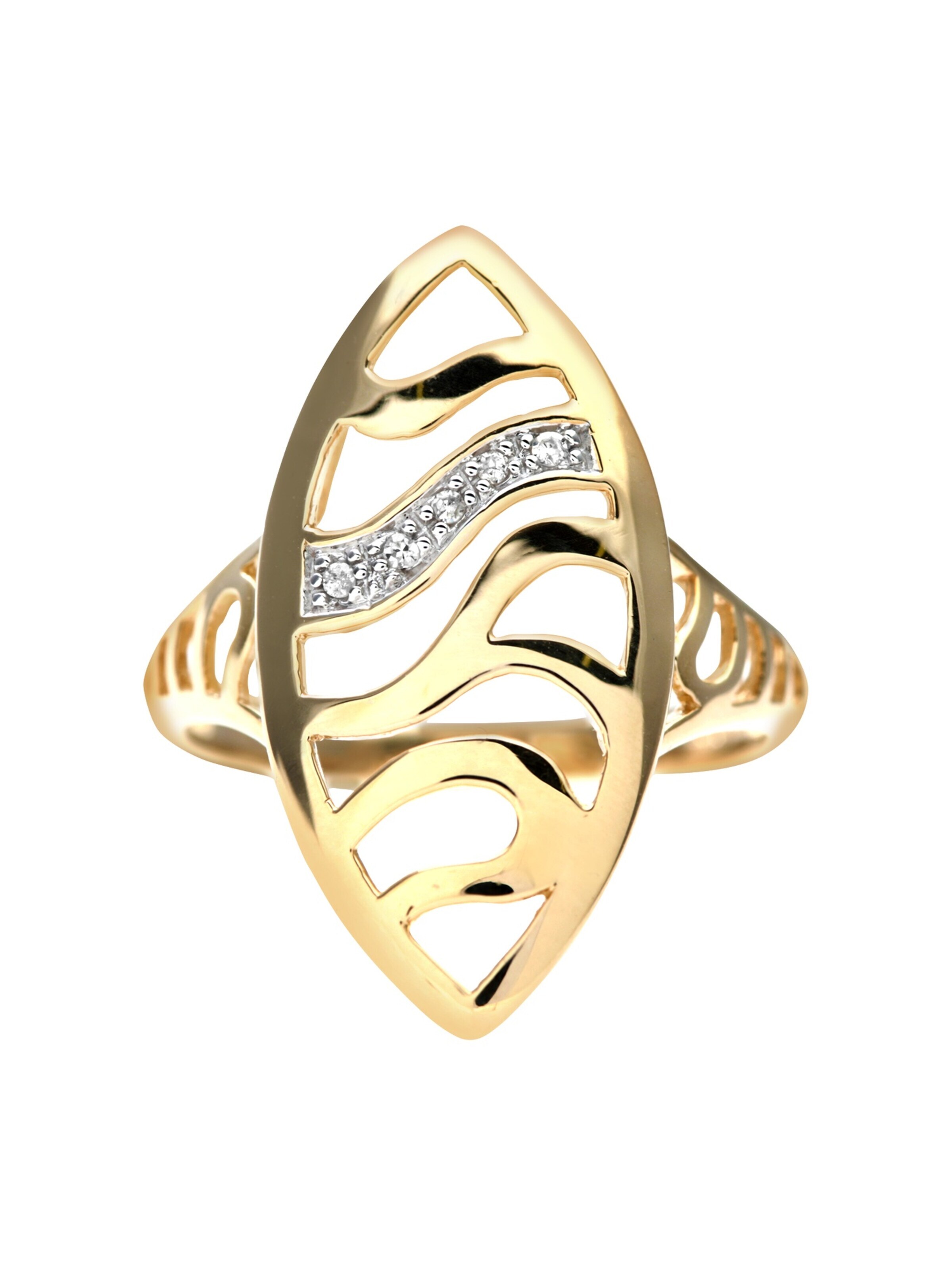 DIAMANT LETERNEL Ring in Gold: front