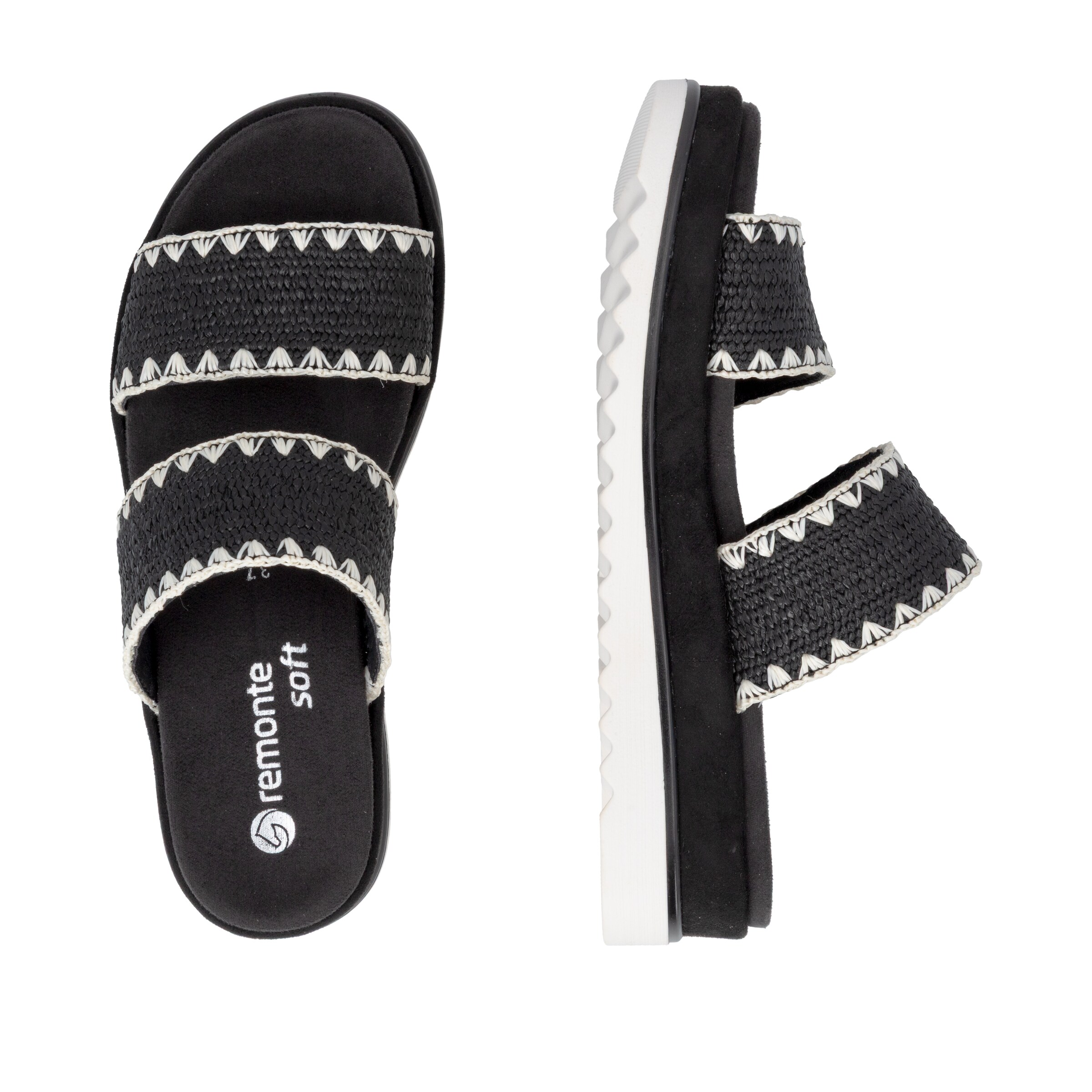 REMONTE Mules 'D3P52' in Black