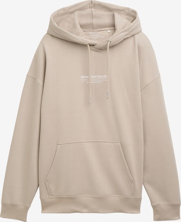 Sweat-shirt TOM TAILOR DENIM en gris : devant