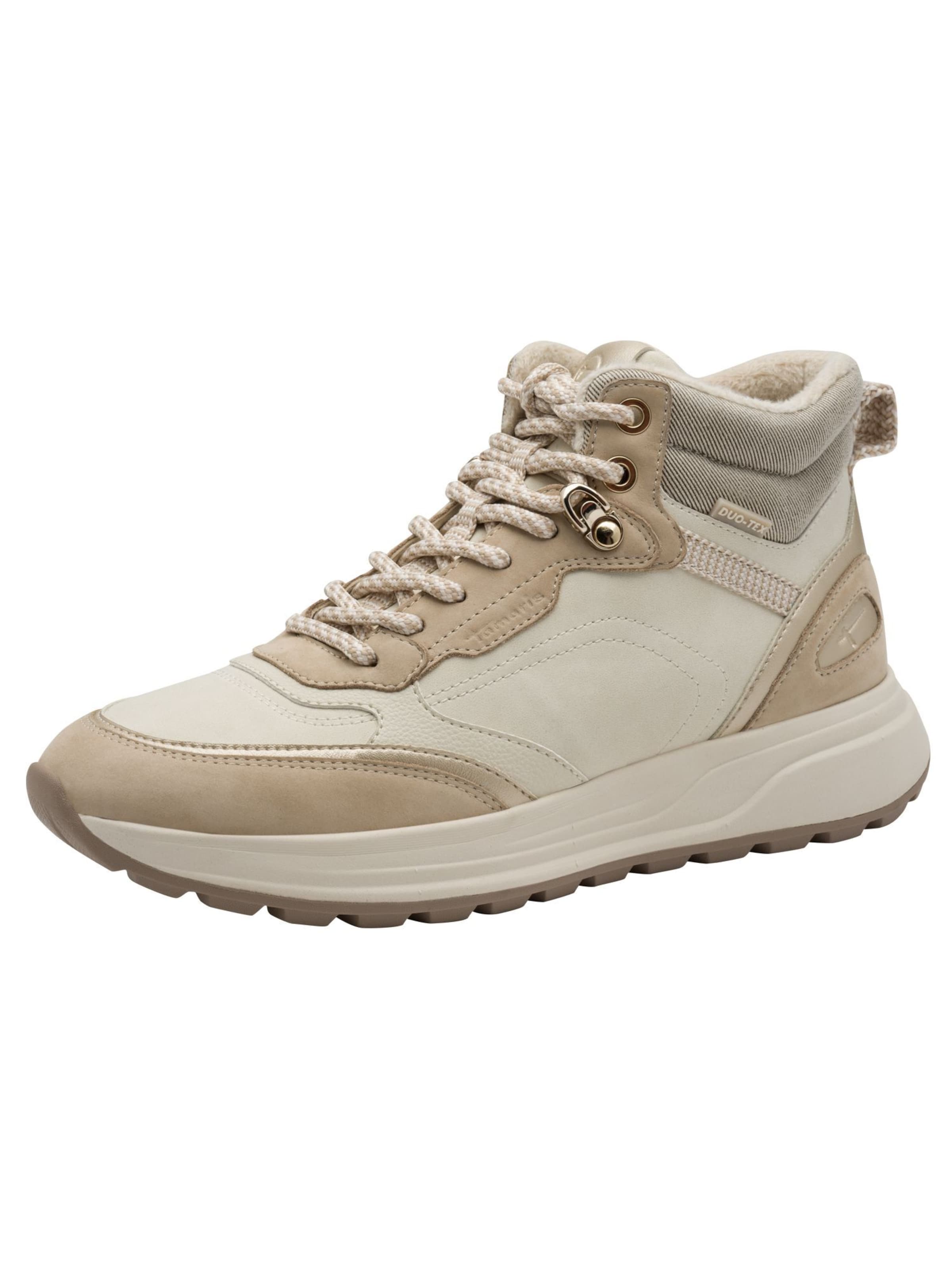 Tamaris Lace-up bootie in Beige: front