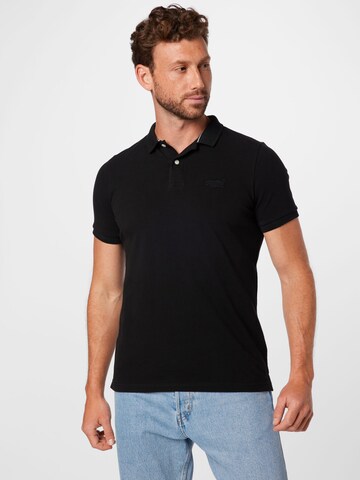 Superdry Poloshirt in Schwarz: predná strana