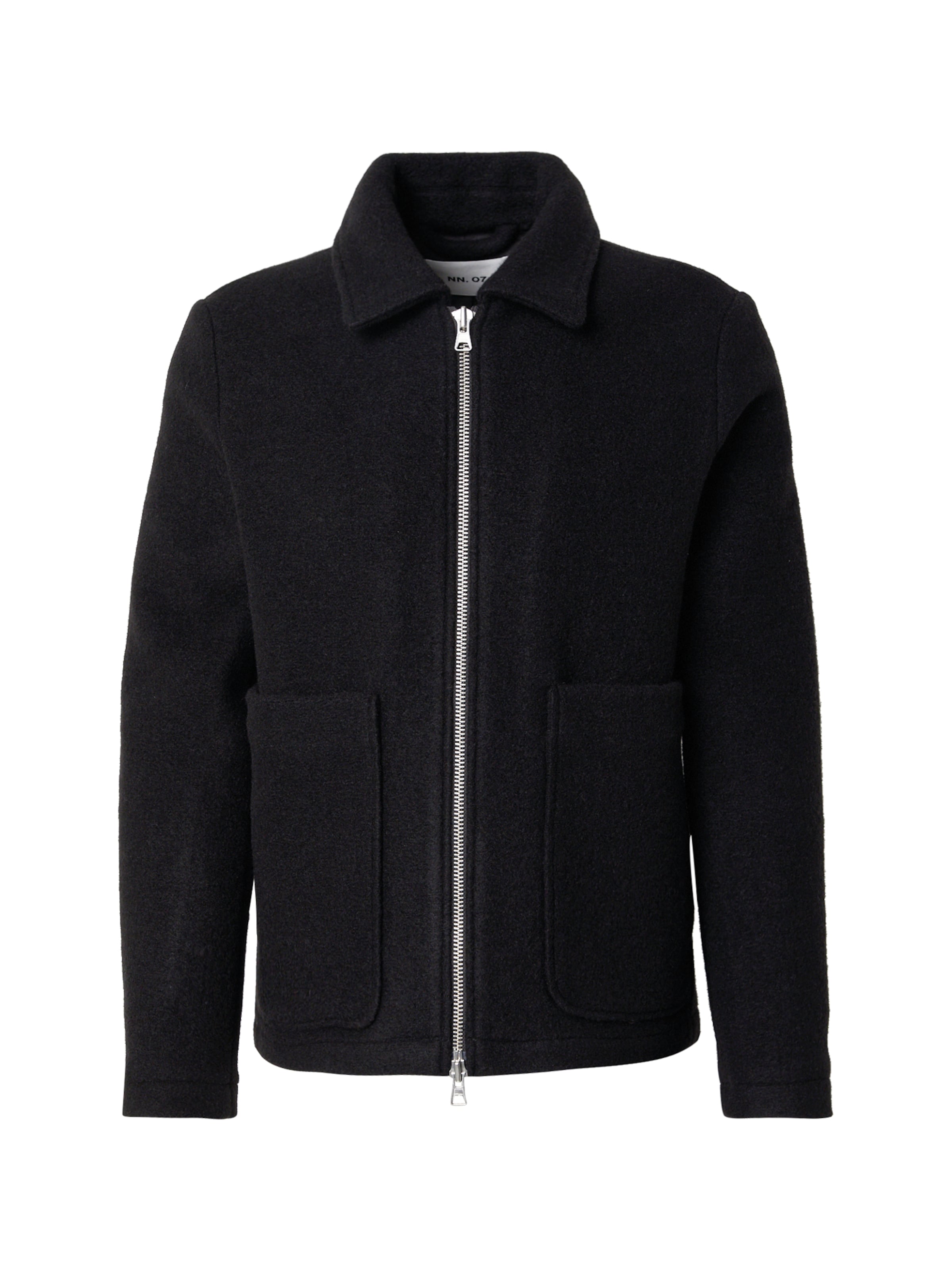 NN07 Overgangsjakke 'Gael' i sort: forside