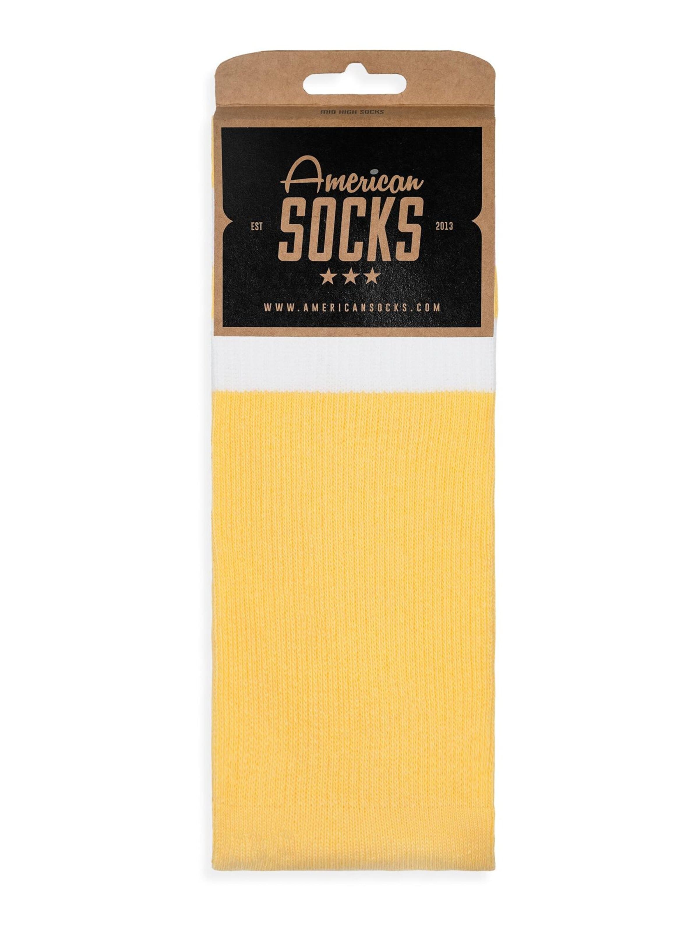 American Socks - Calcetines 'Buttercup - Mid High' en amarillo
