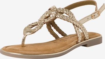 TAMARIS Sandals in Gold: front