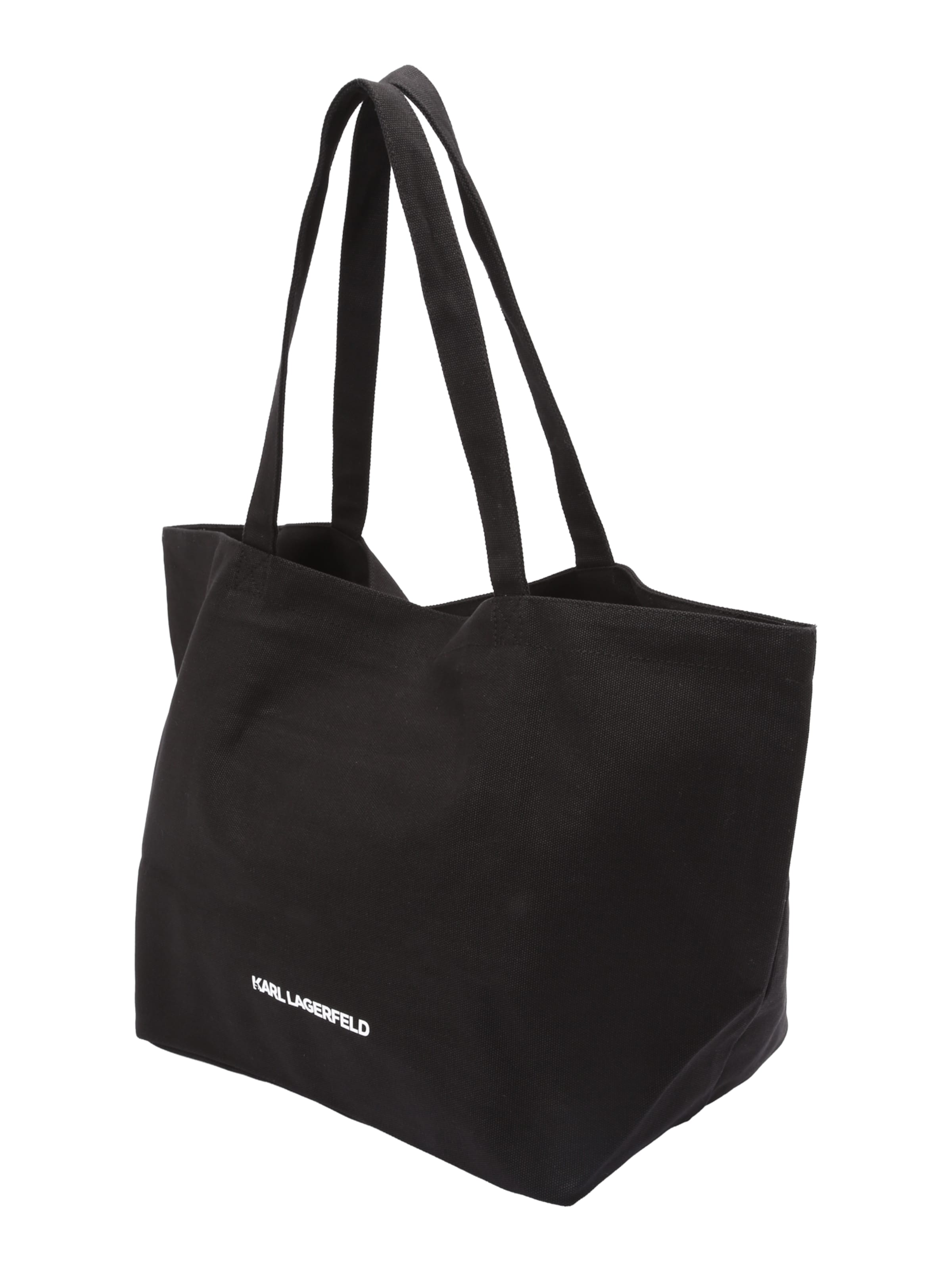 Plase de cumpărături 'IKON' de la Karl Lagerfeld pe negru: lateral