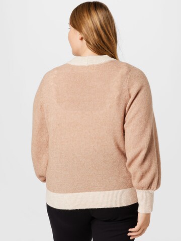 Selected Femme Curve Pullover i beige