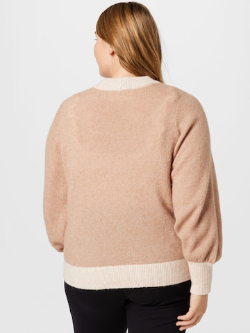 Selected Femme Curve Pullover in Beige