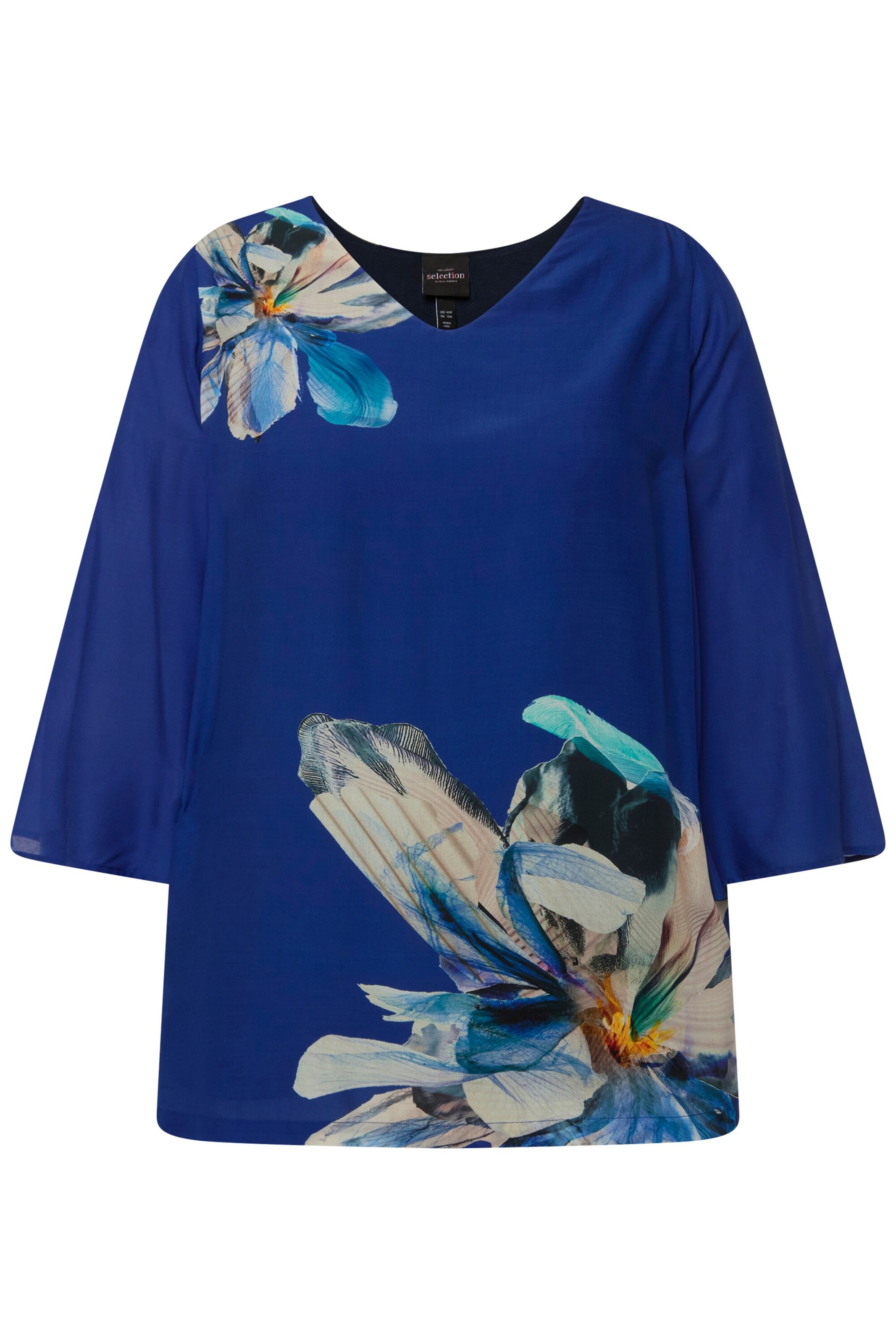 Ulla Popken Bluse in Blau: Vorderseite