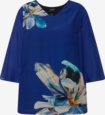 T-shirt oversize Ulla Popken en bleu : devant