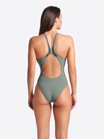 ARENA Swimsuit 'MESH PANELS PRO BACK' in Green