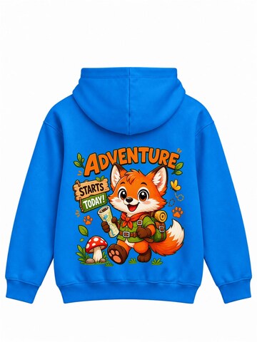 Sweat 'Adventure Starts Today' LUNØIR Studio en bleu : devant