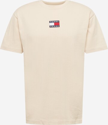 T-Shirt Tommy Jeans en beige : devant