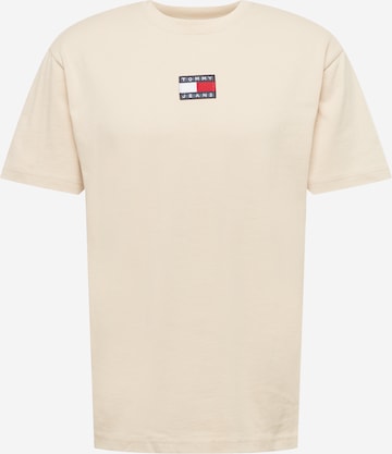 Tommy Jeans - Camiseta en beige: frente