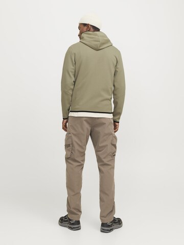 JACK & JONES Sweatjacke 'JCOFusion' in Grün