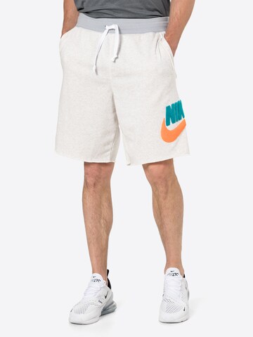 Nike Sportswear Normální Kalhoty 'Alumni' – šedá: přední strana