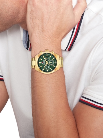 TOMMY HILFIGER Аналоговые часы 'HUDSON' в Золотой: спереди