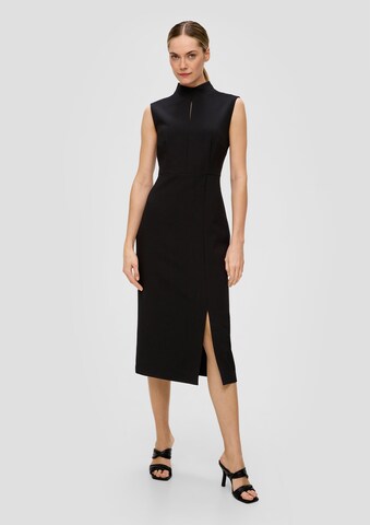s.Oliver BLACK LABEL Kleid in Schwarz: Vorderseite